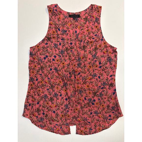 Sanctuary Floral Button up Tank Women’s Sz Large - Picture 1 of 8